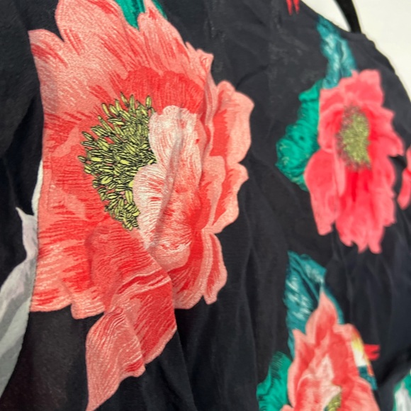 Zara Floral power cover up. Vest Size M - Picture 15 of 16